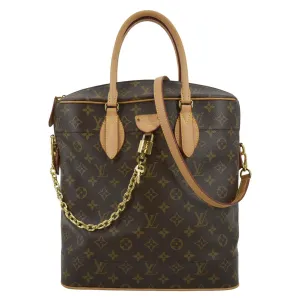 LOUIS VUITTON Carry All MM NM Monogram Canvas Shoulder Bag Brown