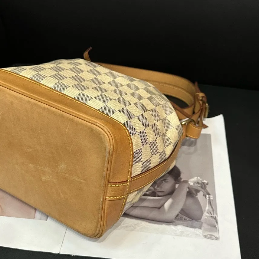 Louis Vuitton Damier Azur Bucket Bag Medium