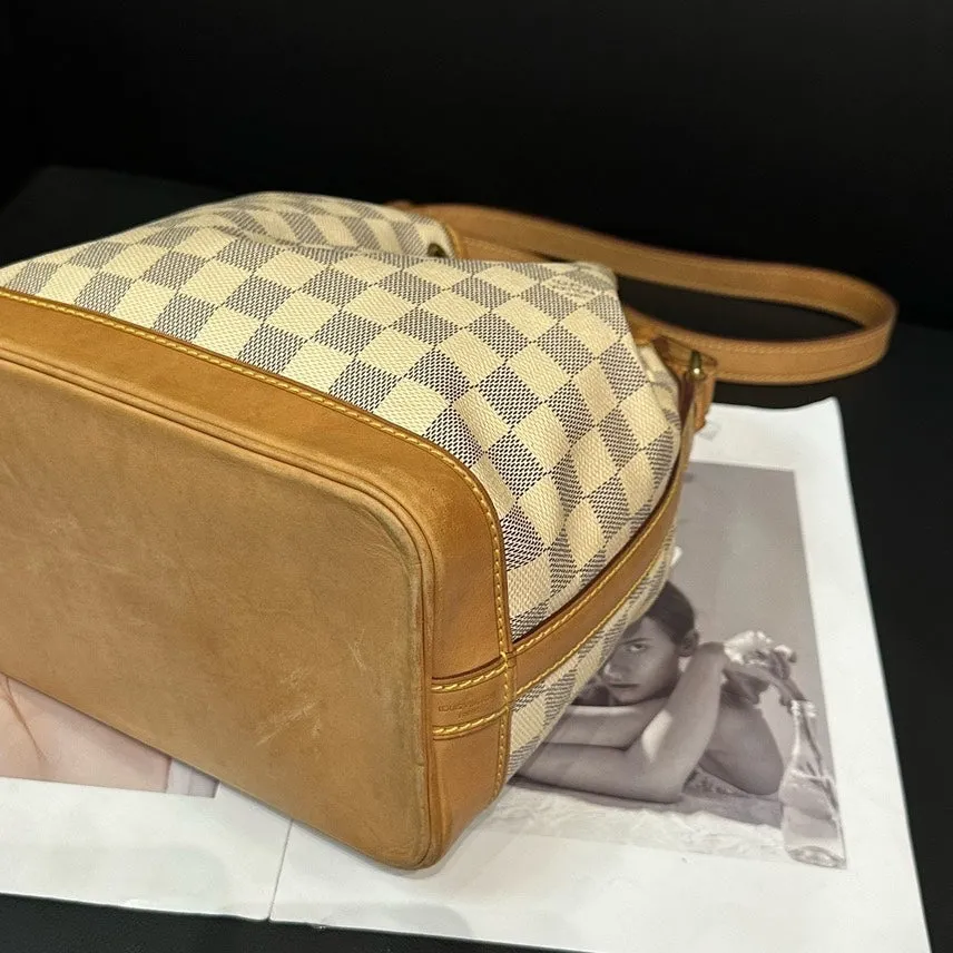 Louis Vuitton Damier Azur Bucket Bag Medium