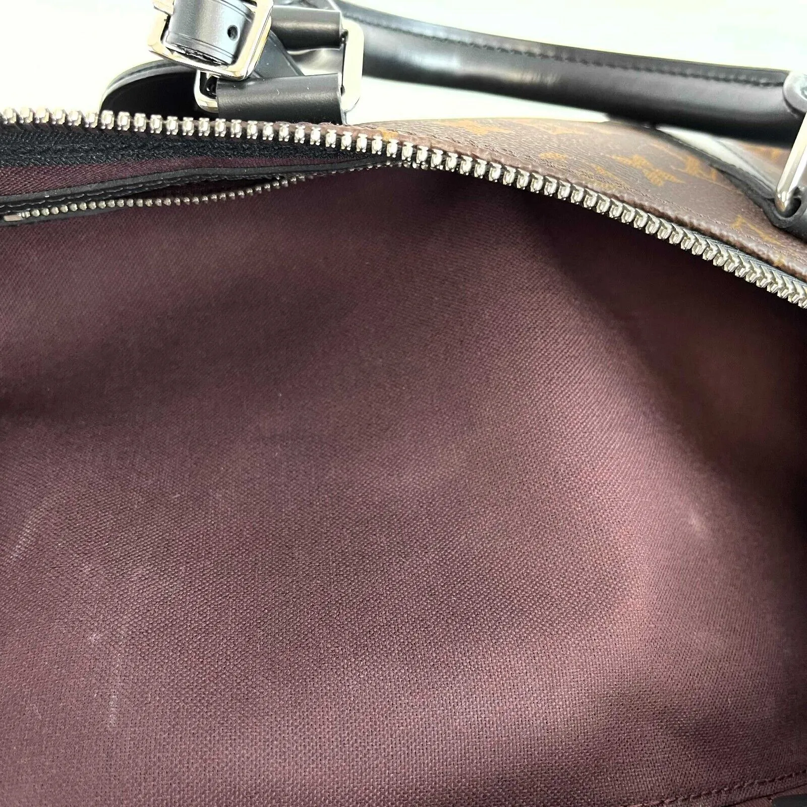 Louis Vuitton Keepall Bandouliere 45 Macassar Monogram Canvas Crossbody bag