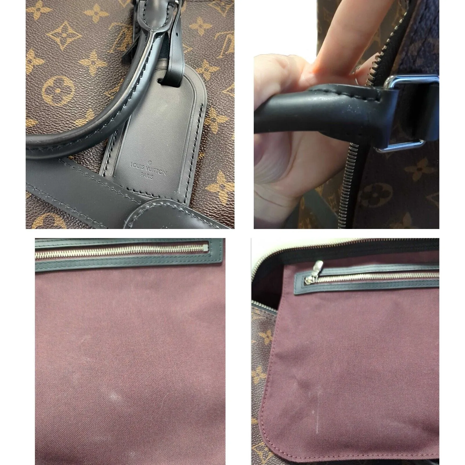 Louis Vuitton Keepall Bandouliere 45 Macassar Monogram Canvas Crossbody bag