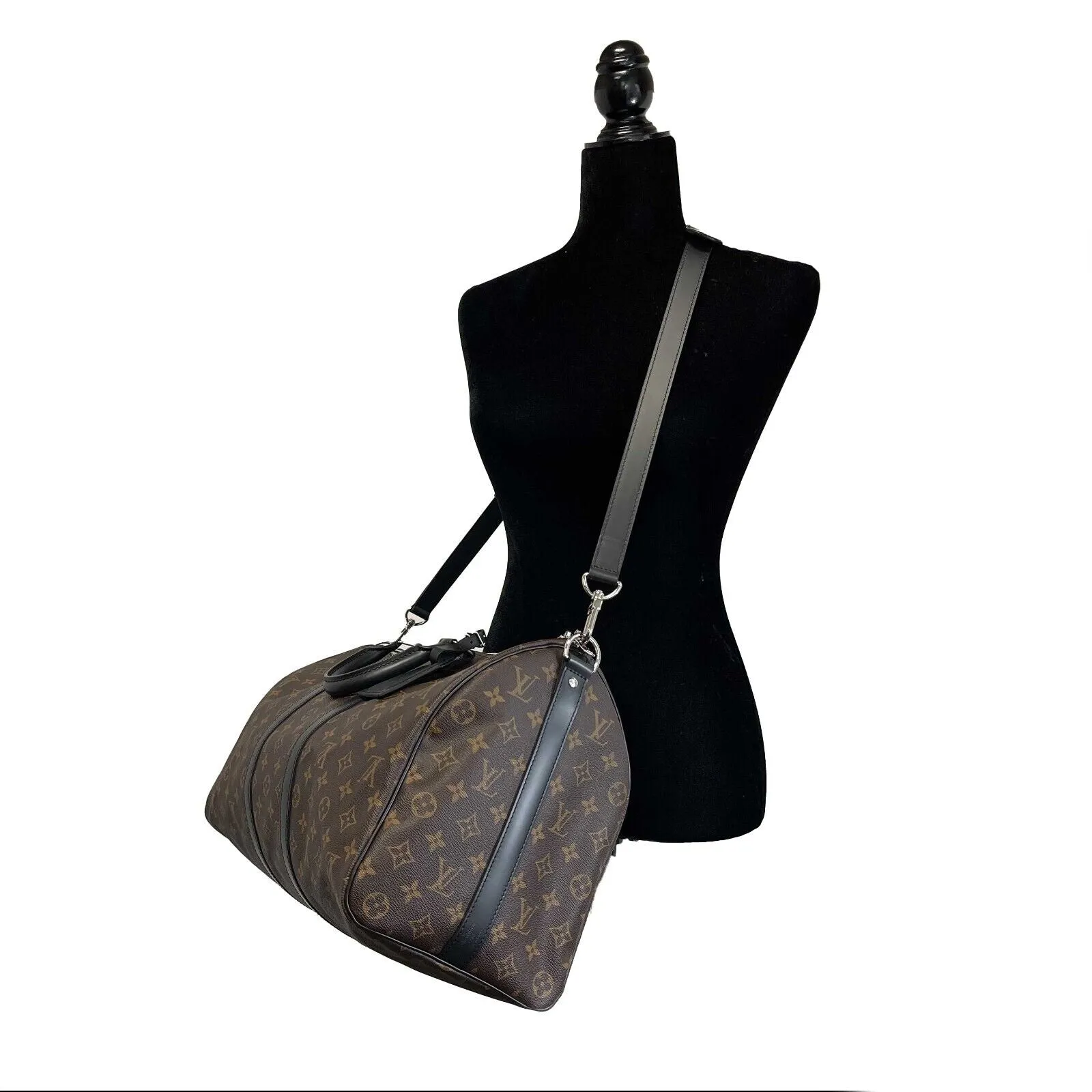 Louis Vuitton Keepall Bandouliere 45 Macassar Monogram Canvas Crossbody bag