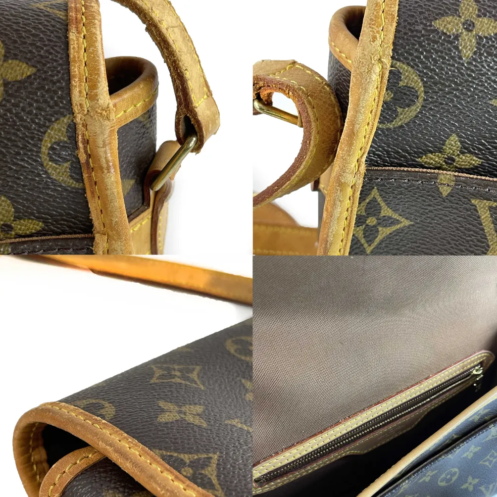 Louis Vuitton - LV Monogram Canvas Sologne Brown Crossbody - Adjustable Strap