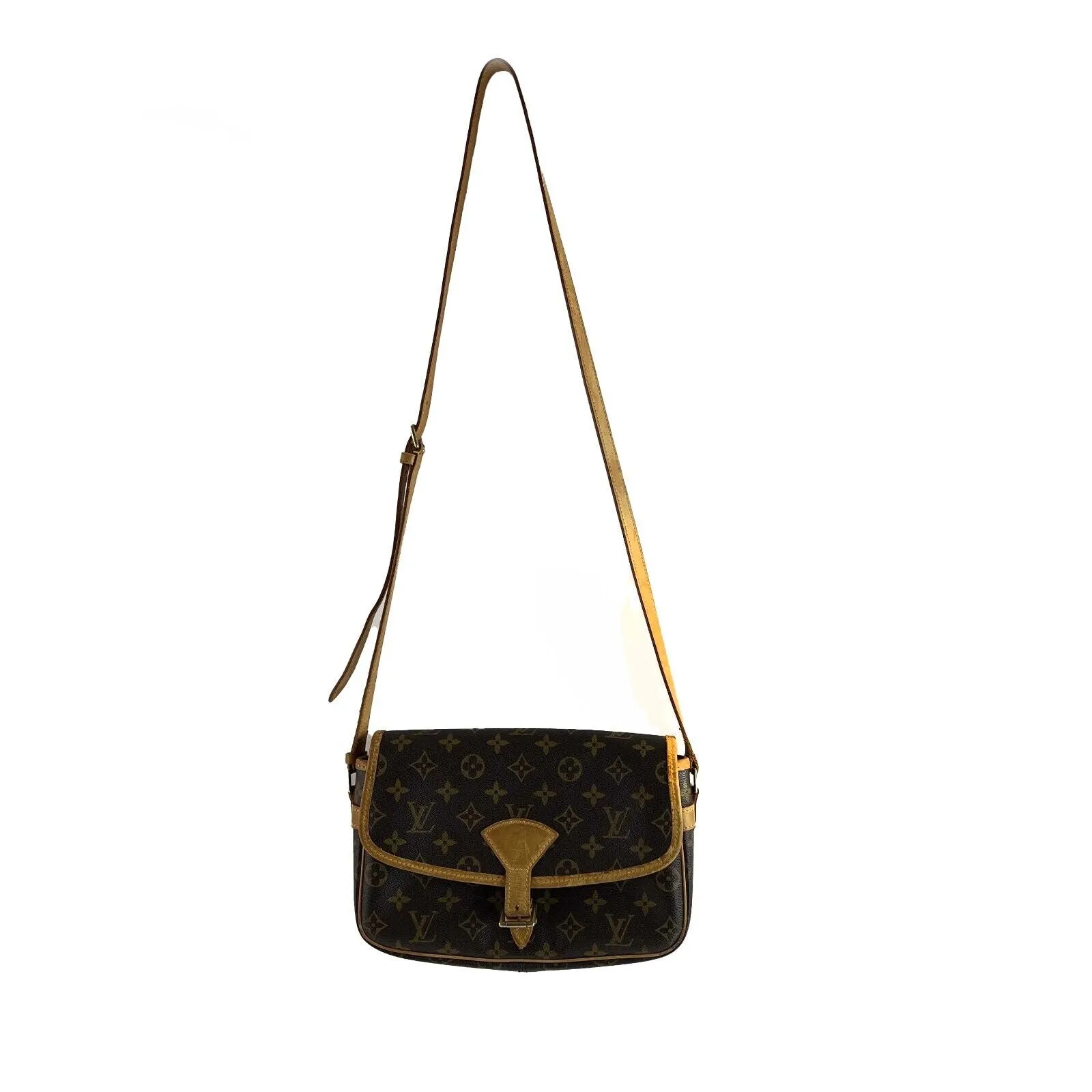Louis Vuitton - LV Monogram Canvas Sologne Brown Crossbody - Adjustable Strap