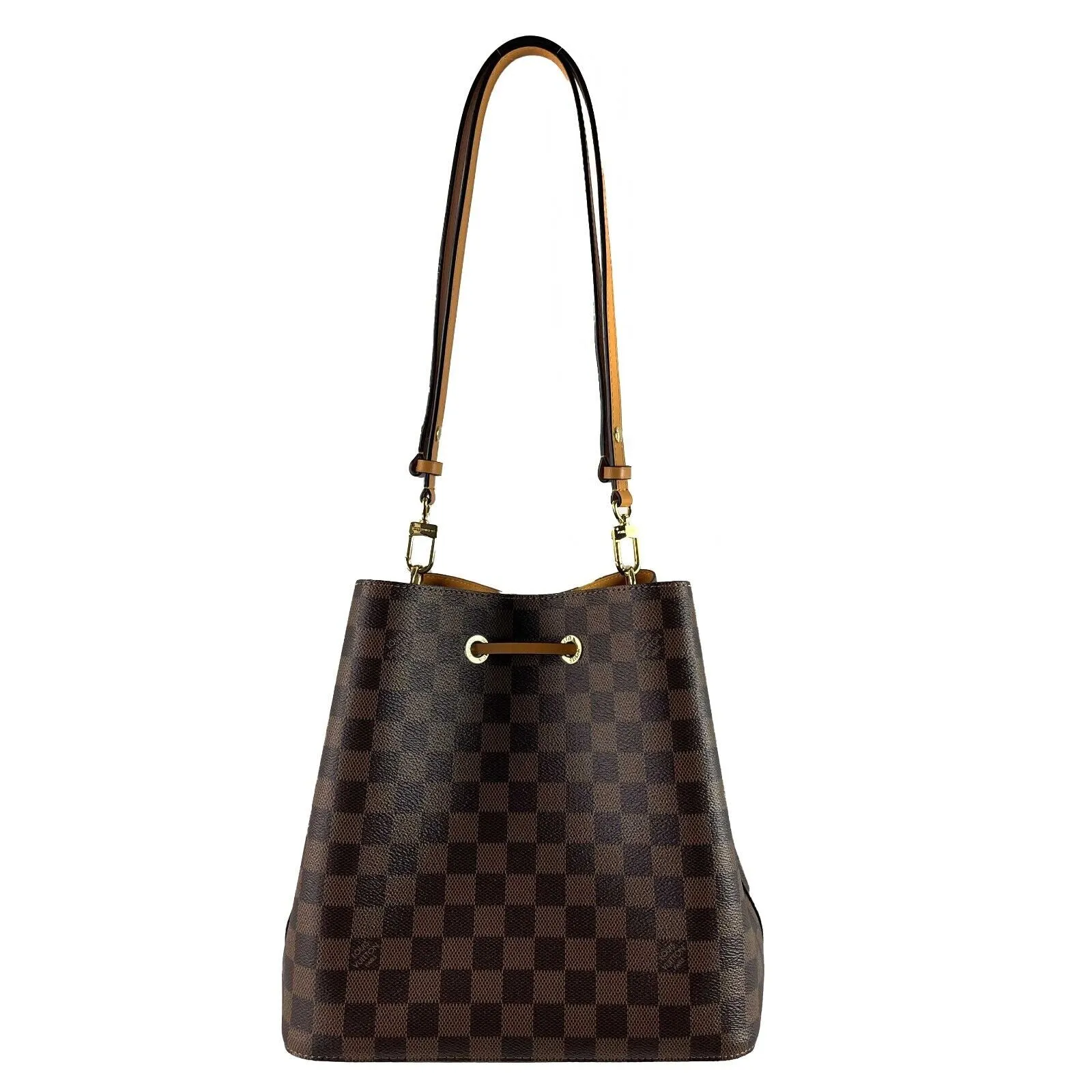 Louis Vuitton New w/o Tags Damier ebene NéoNoé Safran Brown Crossbody Handbag