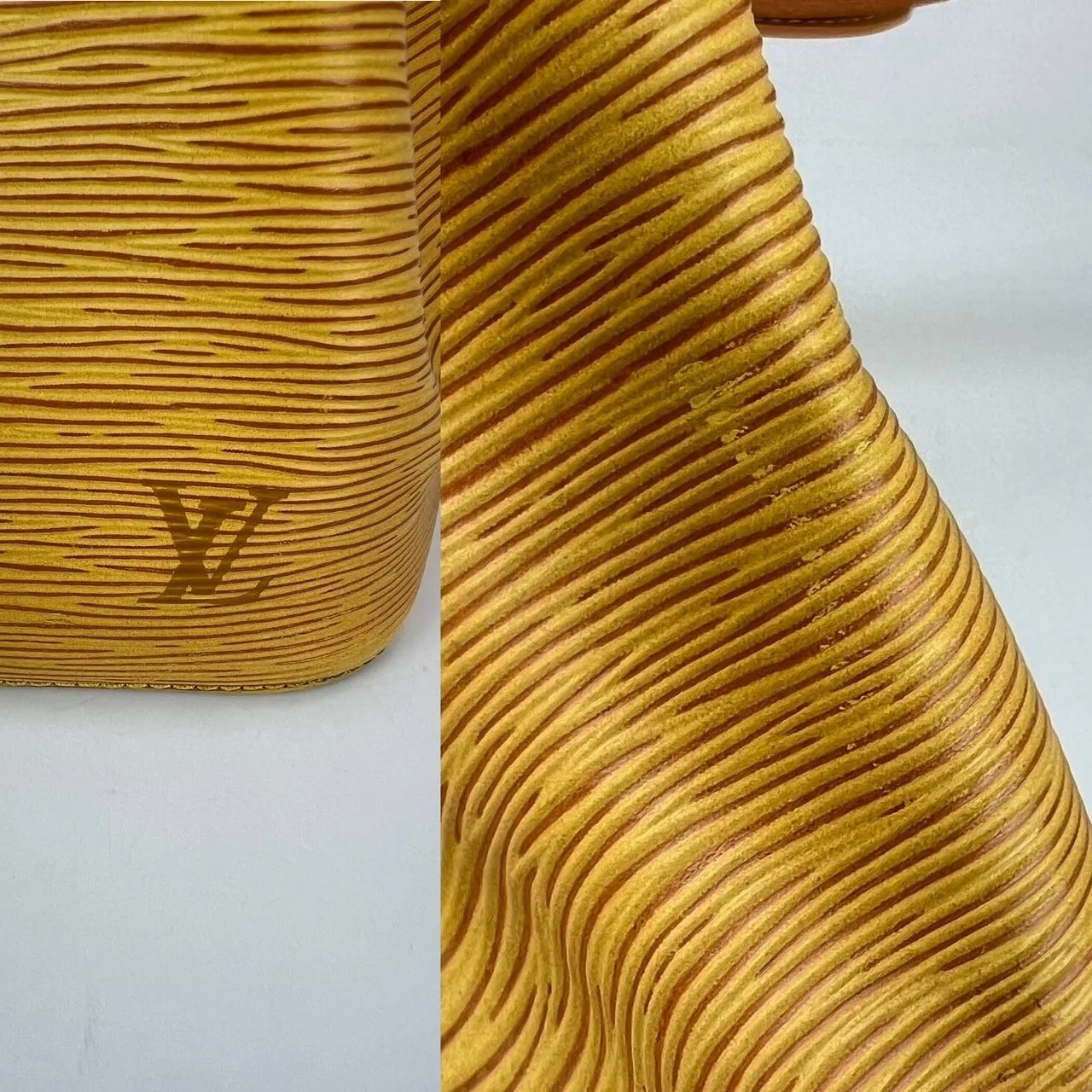 Louis Vuitton Petit Noe Drawstring Epi Yellow Leather Bucket Bag