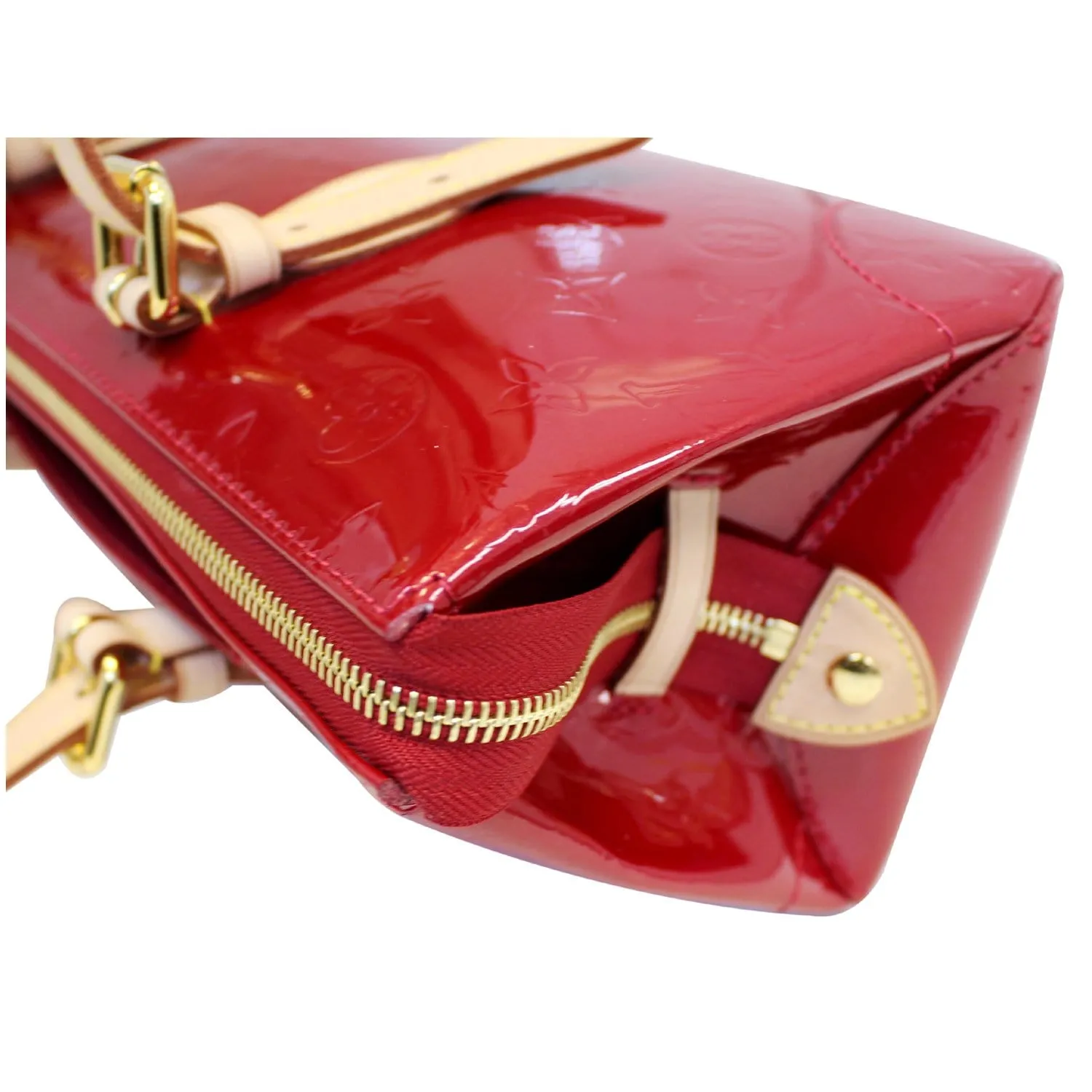 LOUIS VUITTON Rosewood Monogram Vernis Shoulder Bag Pomme D Amour