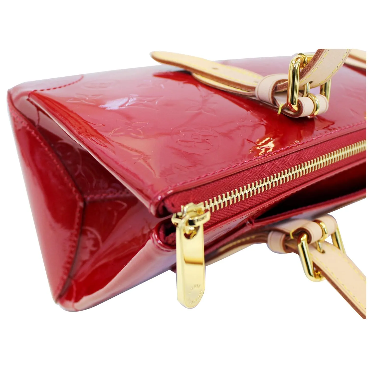 LOUIS VUITTON Rosewood Monogram Vernis Shoulder Bag Pomme D Amour