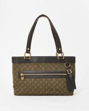 Louis Vuitton Vintage Green Monogram Canvas Mini Lin Sac Lucille PM