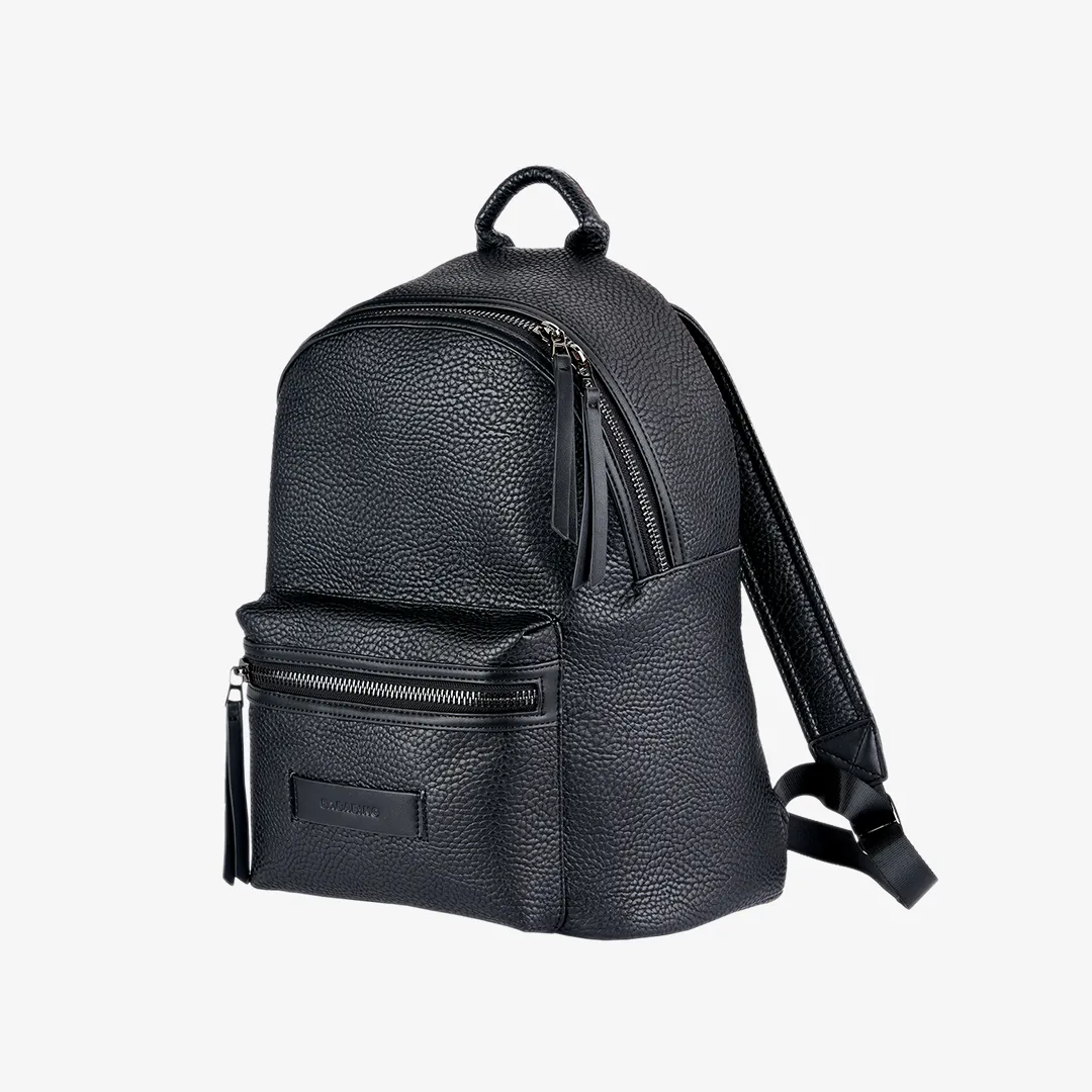 Luca vegan leather backpack - Black