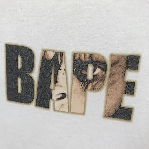 [M] A Bathing Ape Bape Vintage '90s Stash Ape Face Tee (Hanes)