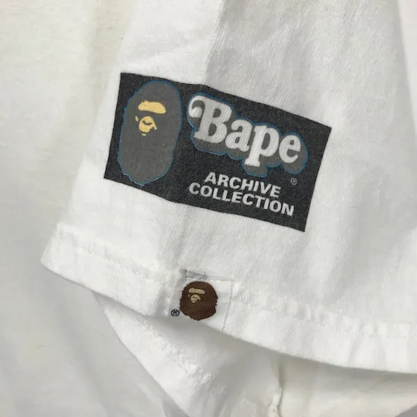 [M] A Bathing Ape Bape Vintage '90s Stash Ape Face Tee (Hanes)
