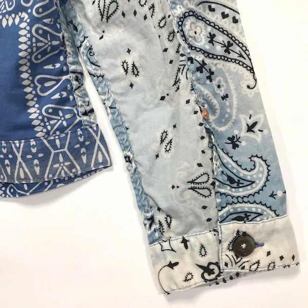 [M or L] Kapital Kountry Vintage Bandana Patchwork Shirt Jacket Blue