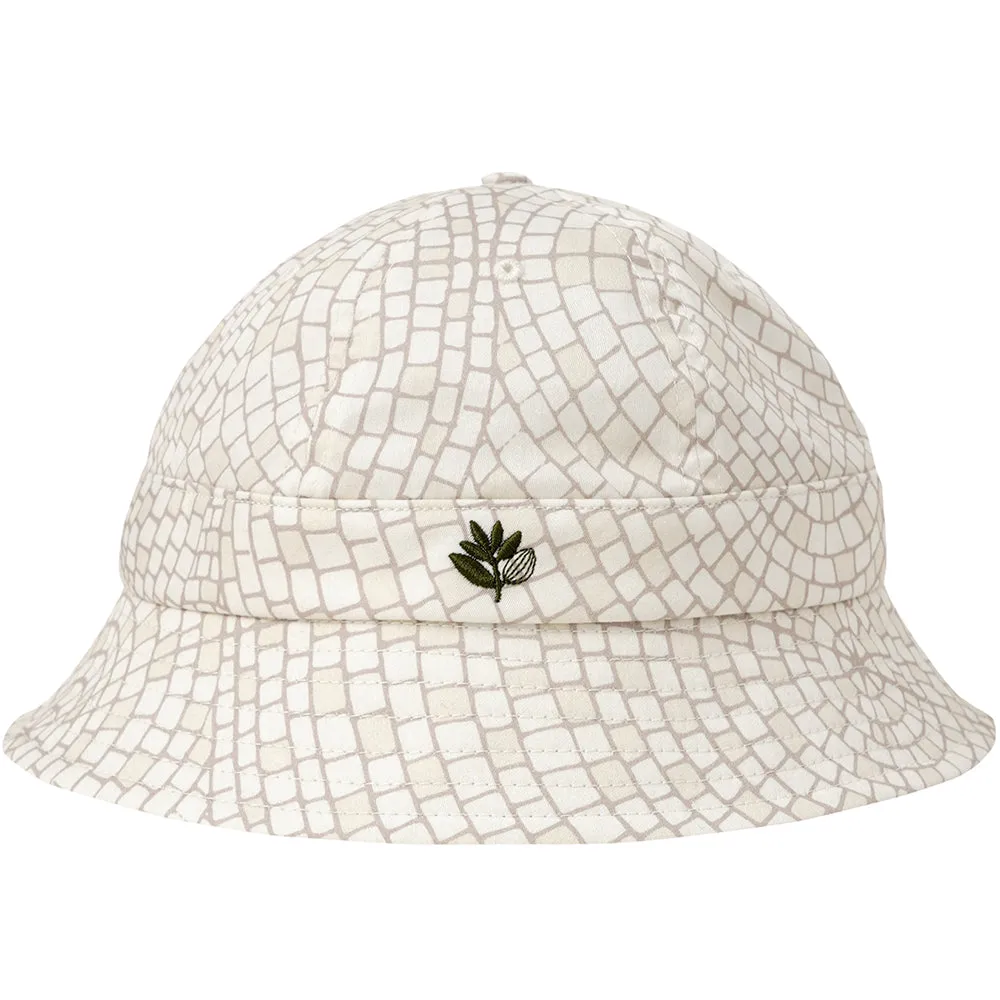 Magenta Mosaic Bucket Hat Natural