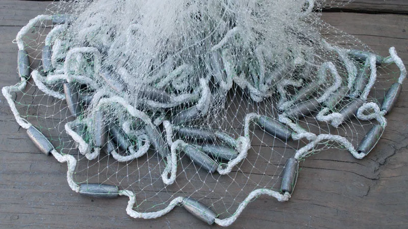 Mako Series Bait Cast Net CBT-S4, 4 ft. Radius, 3/8" sq. Mesh