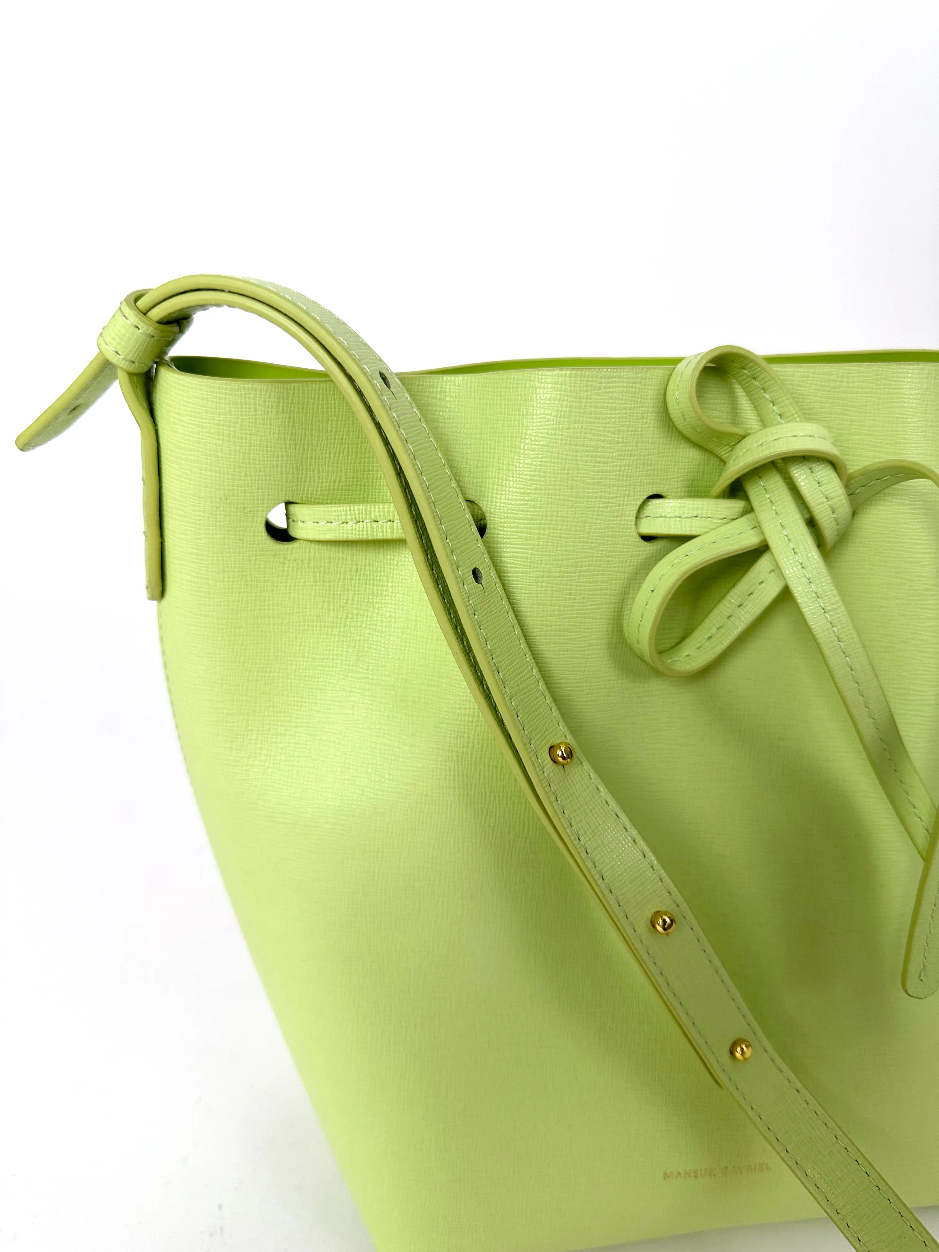 Mansur Gavriel Mint Green Mini Bucket Bag