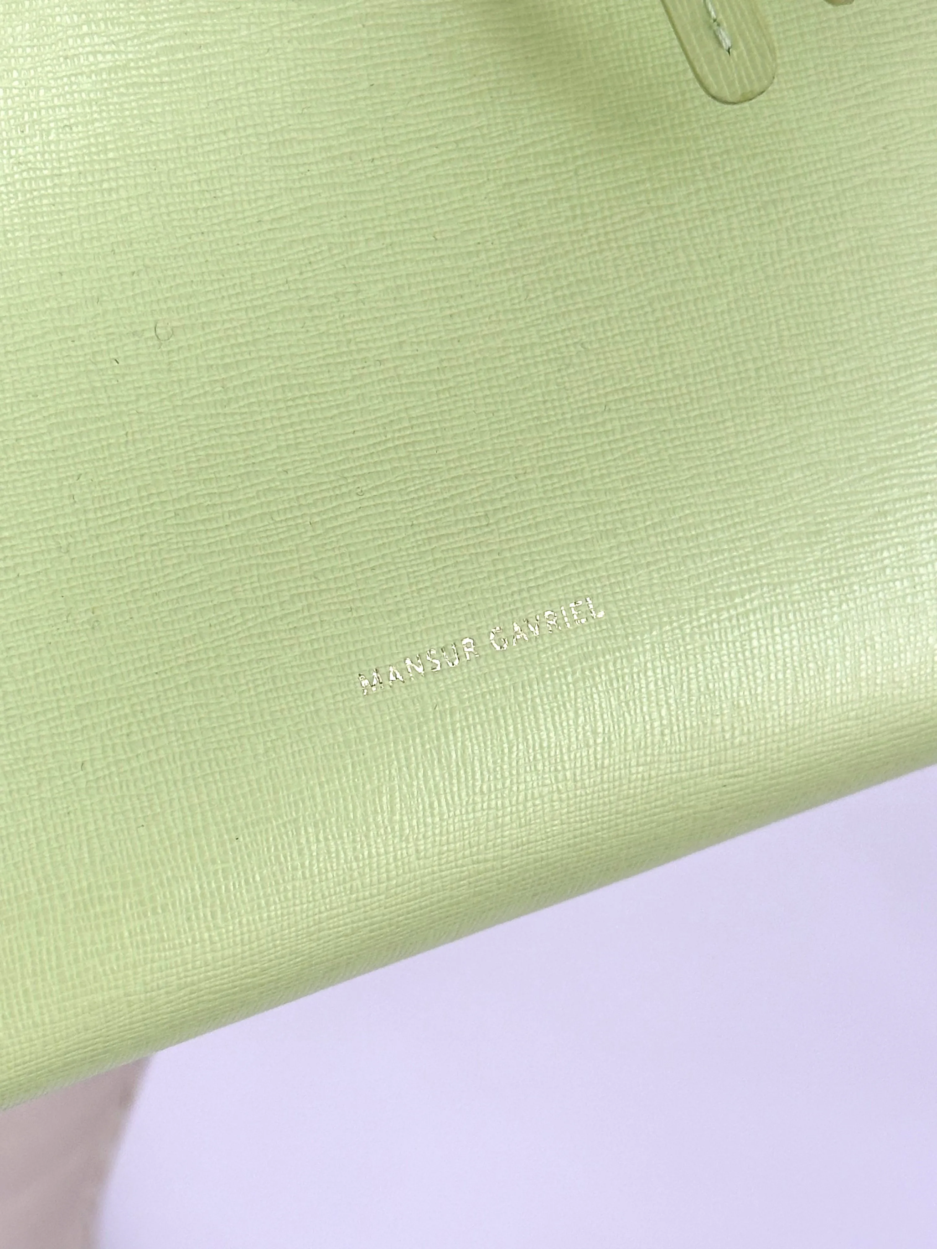 Mansur Gavriel Mint Green Mini Bucket Bag