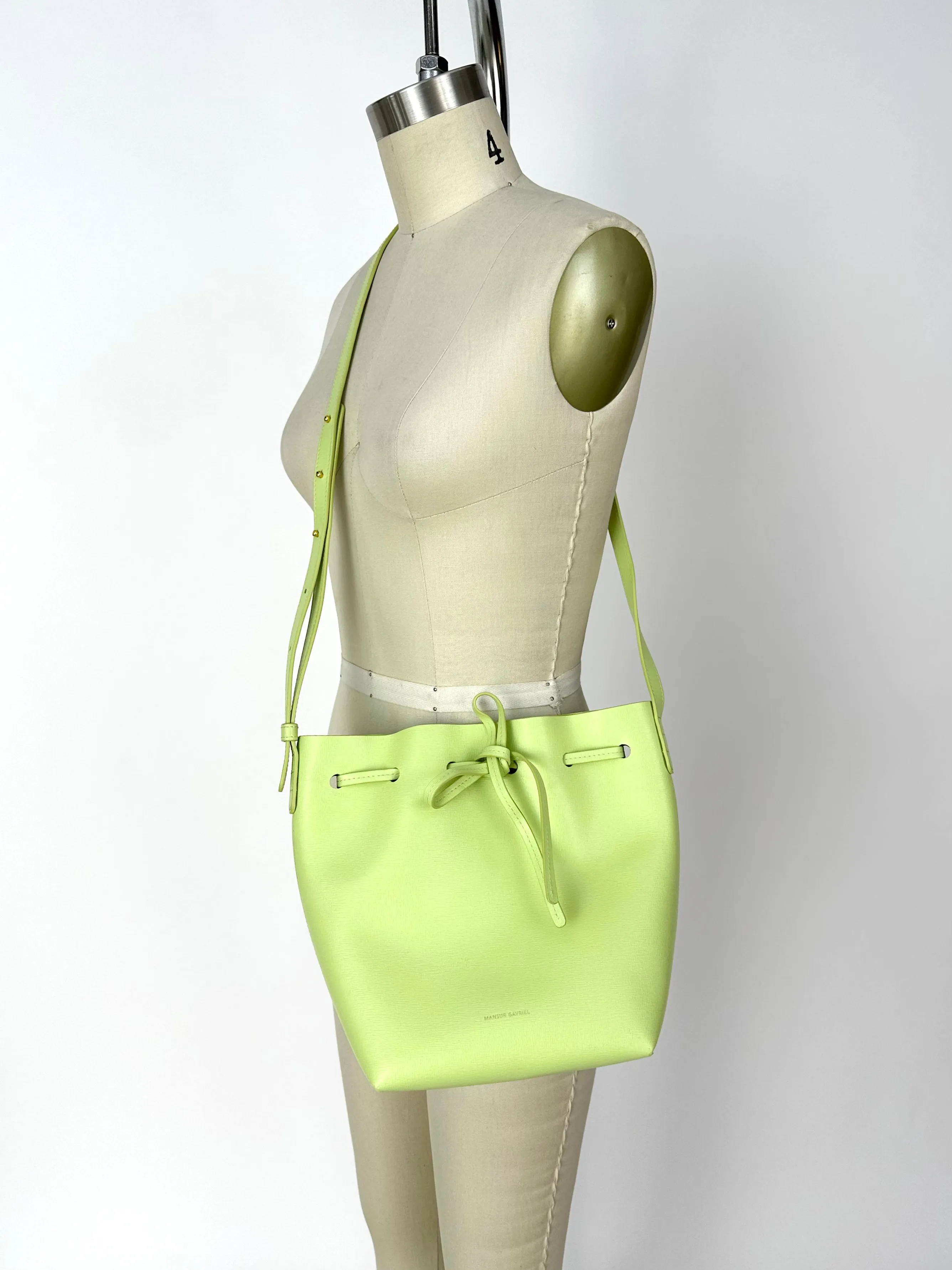 Mansur Gavriel Mint Green Mini Bucket Bag