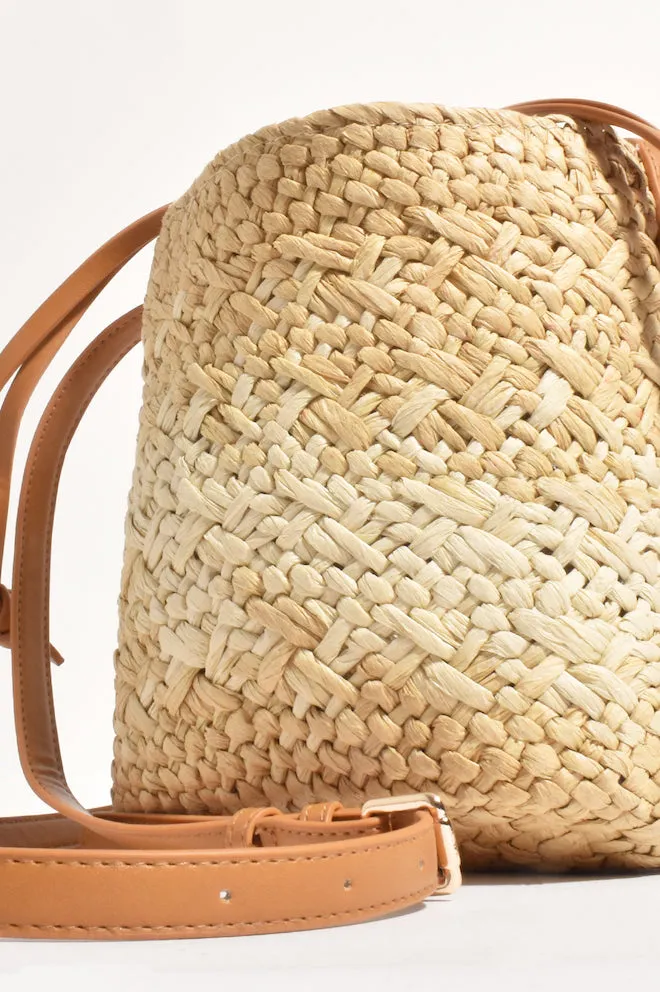 Marcia Woven Bucket Bag