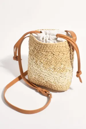 Marcia Woven Bucket Bag