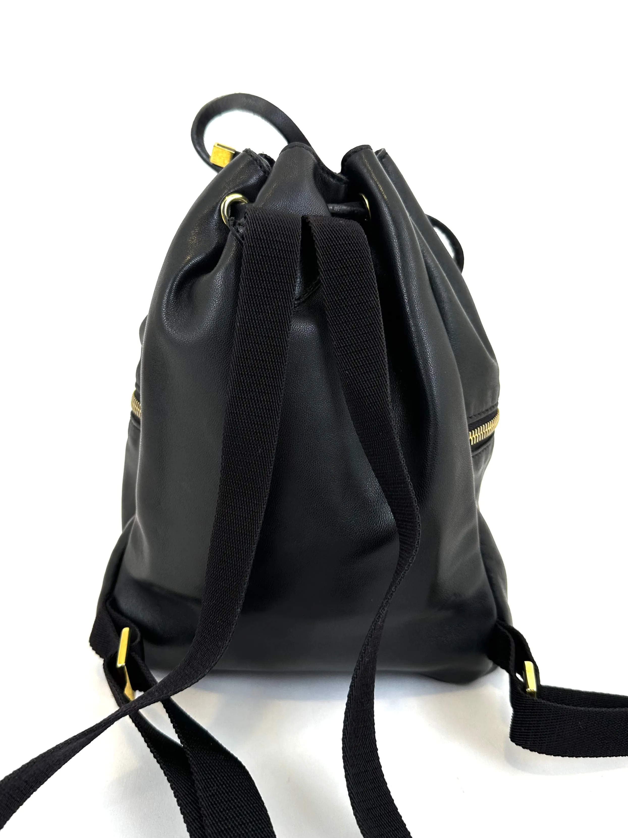 Marni Leather Drawstring Backpack