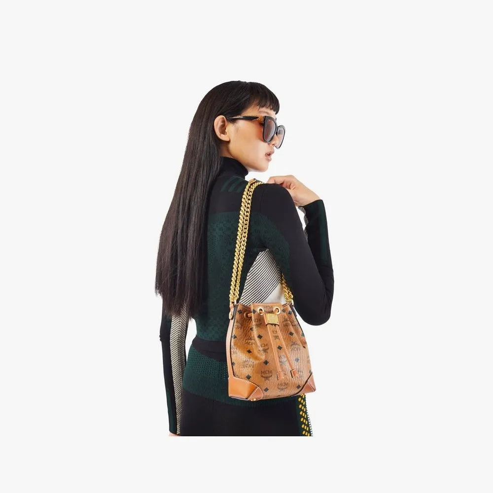 MCM Soft Berlin Drawstring Bag in Visetos