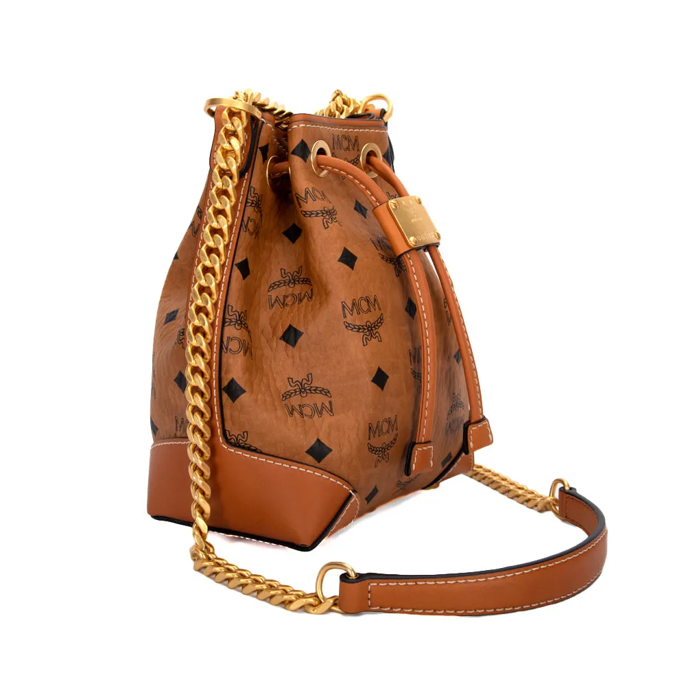 MCM Soft Berlin Drawstring Bag in Visetos