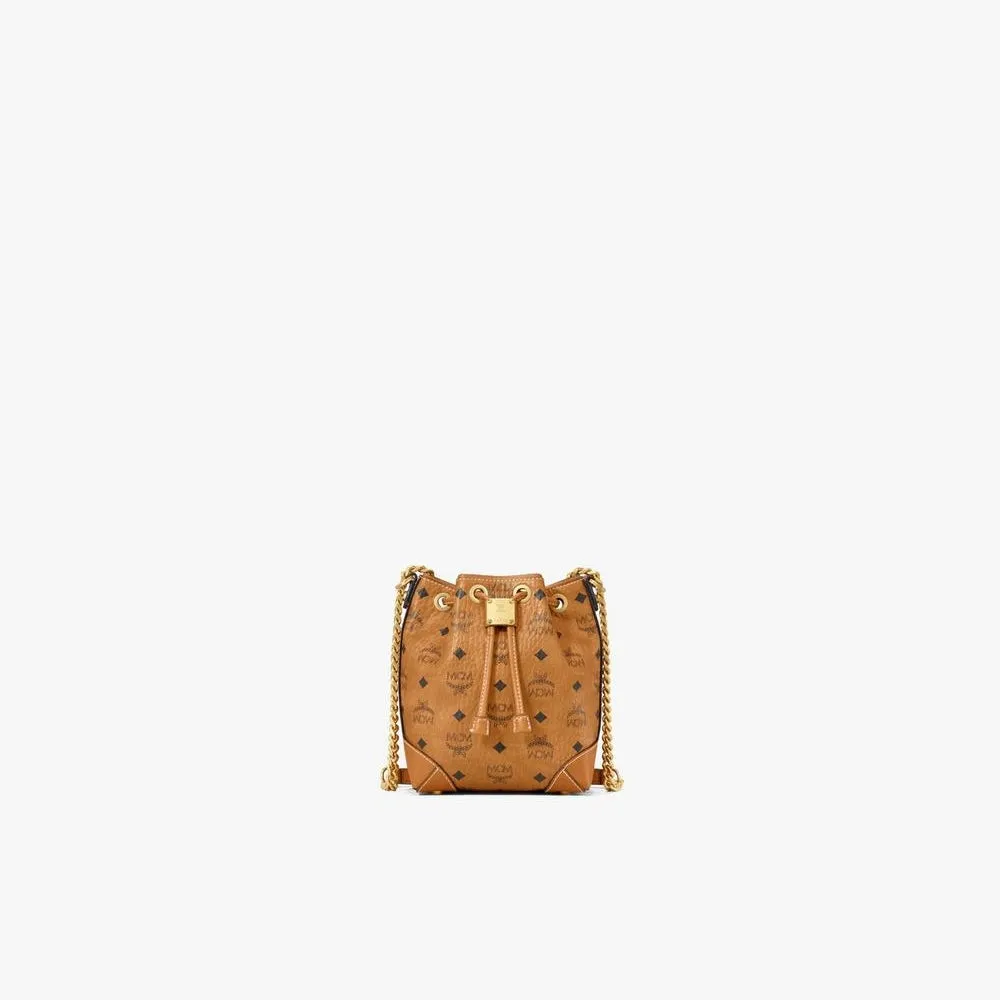 MCM Soft Berlin Drawstring Bag in Visetos