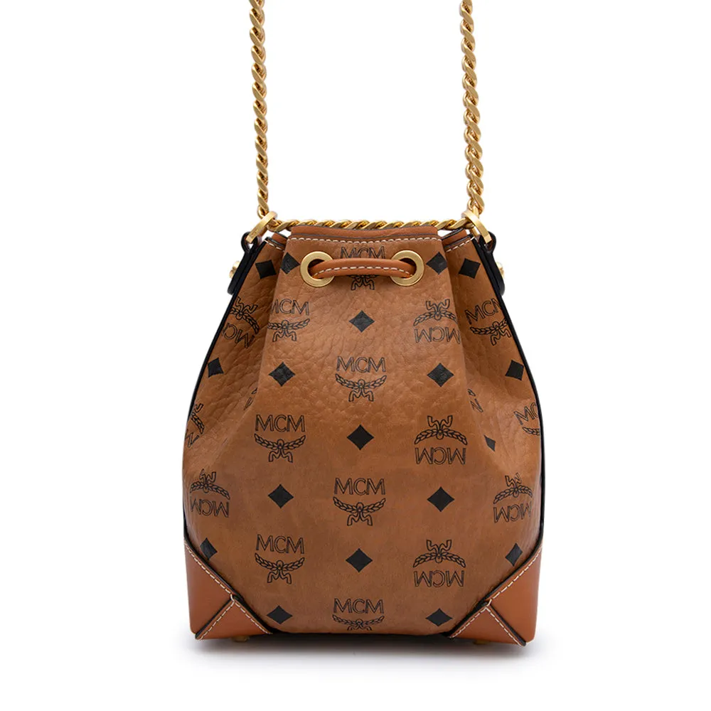 MCM Soft Berlin Drawstring Bag in Visetos