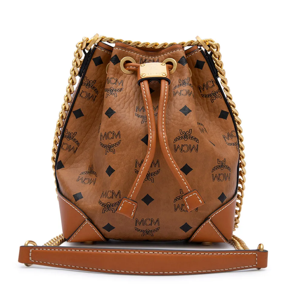 MCM Soft Berlin Drawstring Bag in Visetos