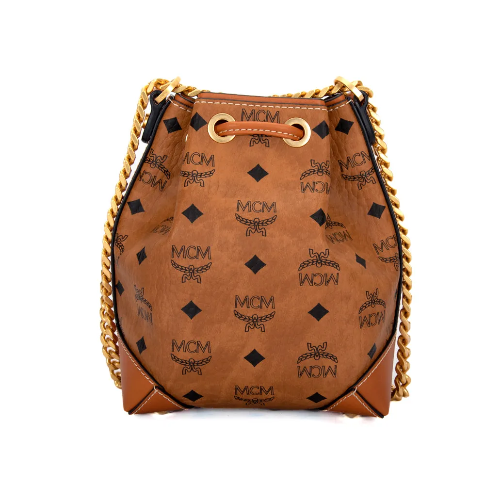 MCM Soft Berlin Drawstring Bag in Visetos