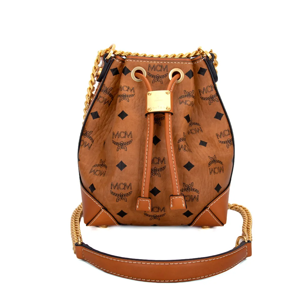 MCM Soft Berlin Drawstring Bag in Visetos