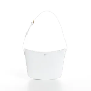 Medium Celine Croque Bag - Arctic White Shiny Calfskin