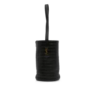 Medium Lambskin Cecile Bucket Bag