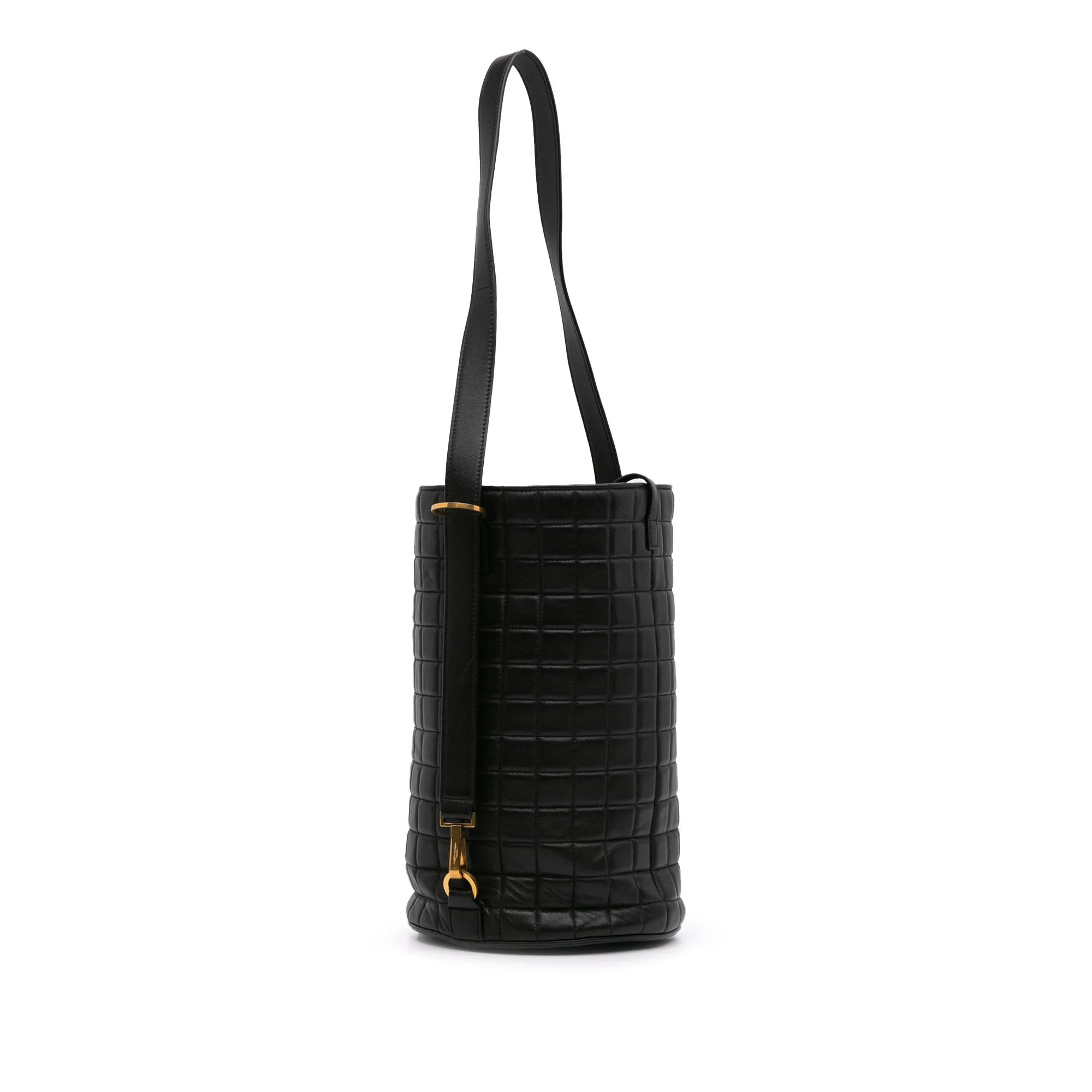 Medium Lambskin Cecile Bucket Bag