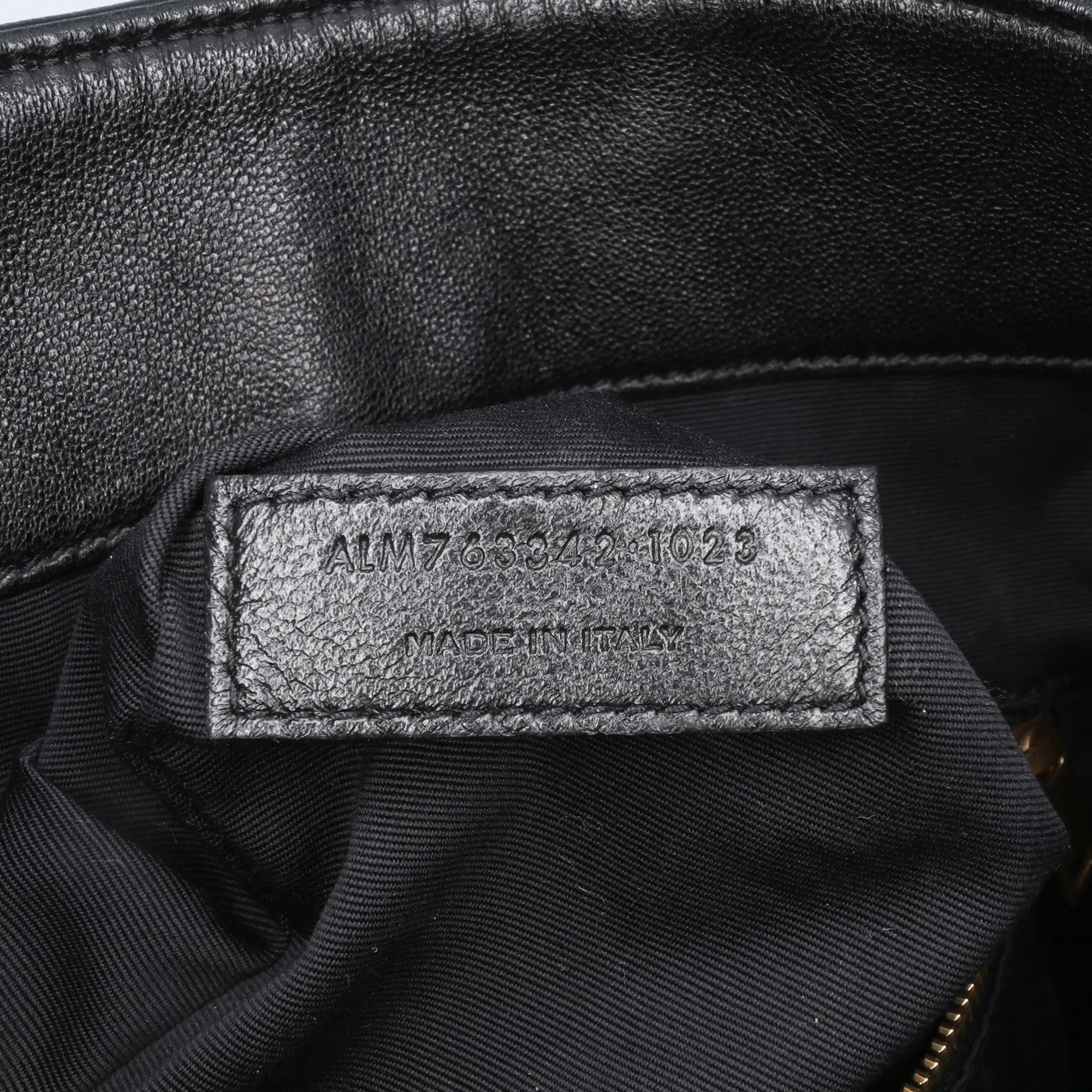 Medium Lambskin Cecile Bucket Bag