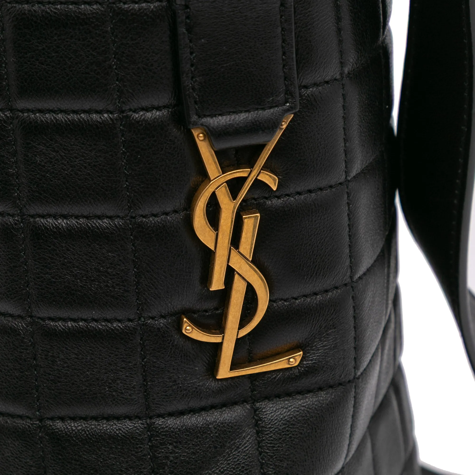 Medium Lambskin Cecile Bucket Bag