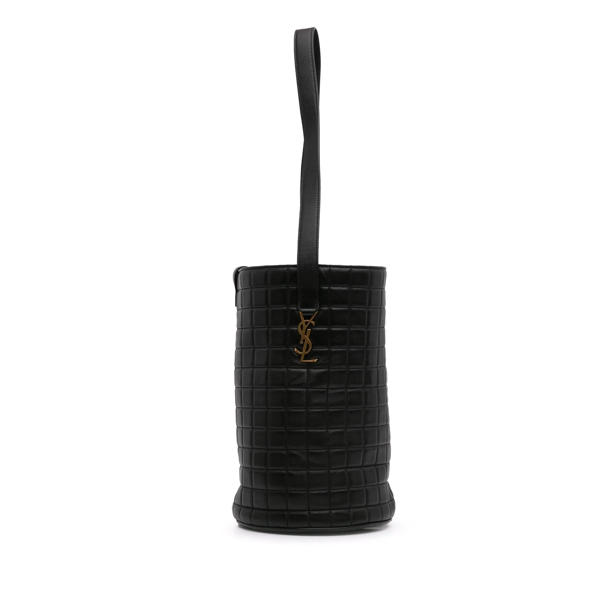 Medium Lambskin Cecile Bucket Bag