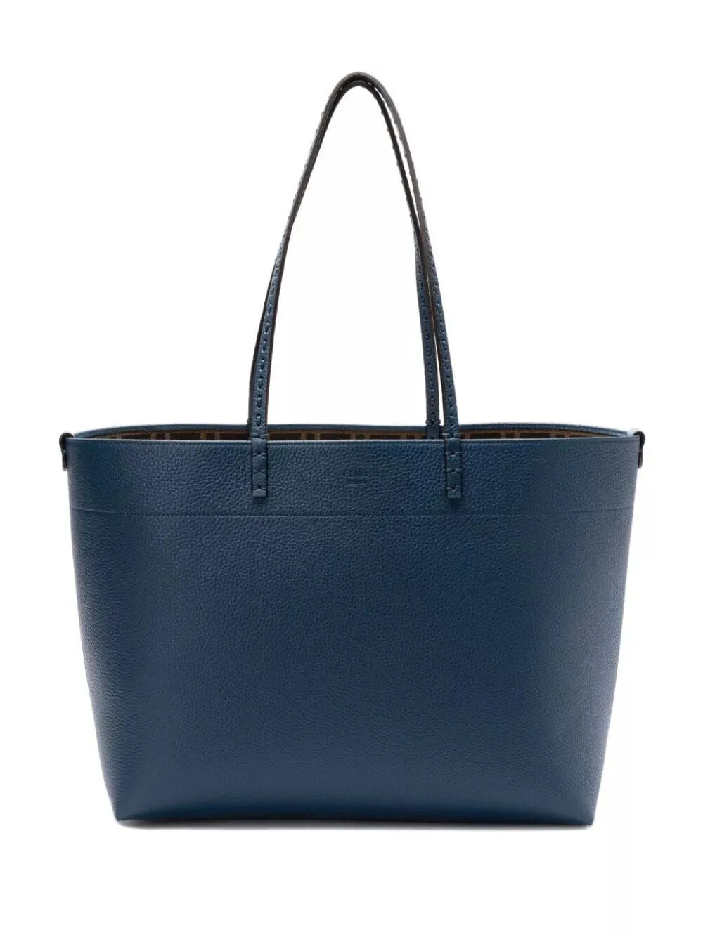 medium roll bag with macro topstitching