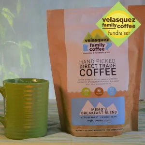 Memo's Breakfast Blend Coffee (blend of light & dark) - Fundraiser | Bright, Complex, Lively