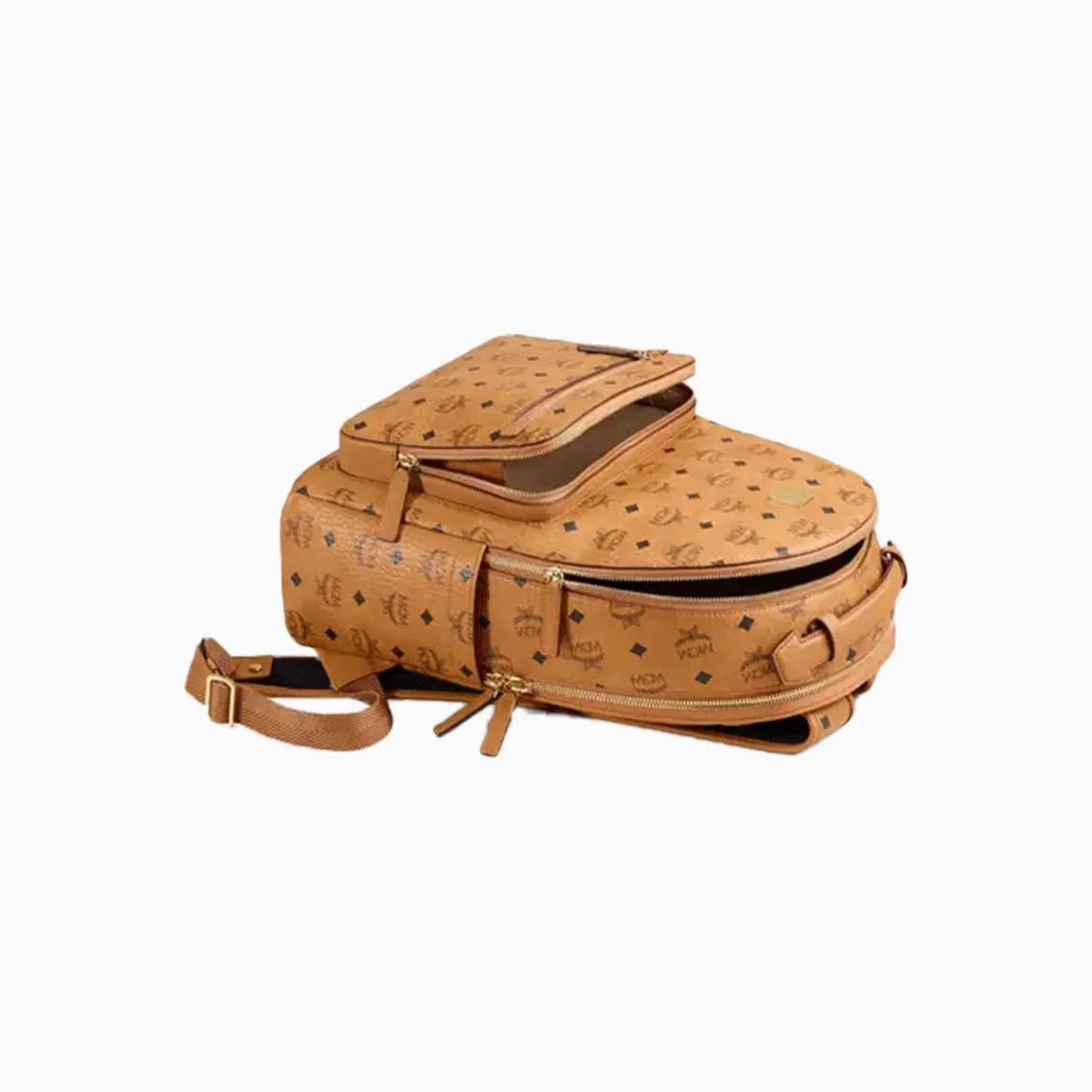 Men's Medium Stark In Visetos Cognac Backpack