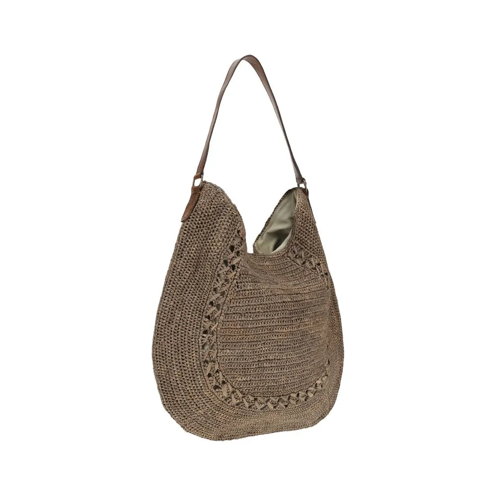 Meva Raffia Shoulder Bag