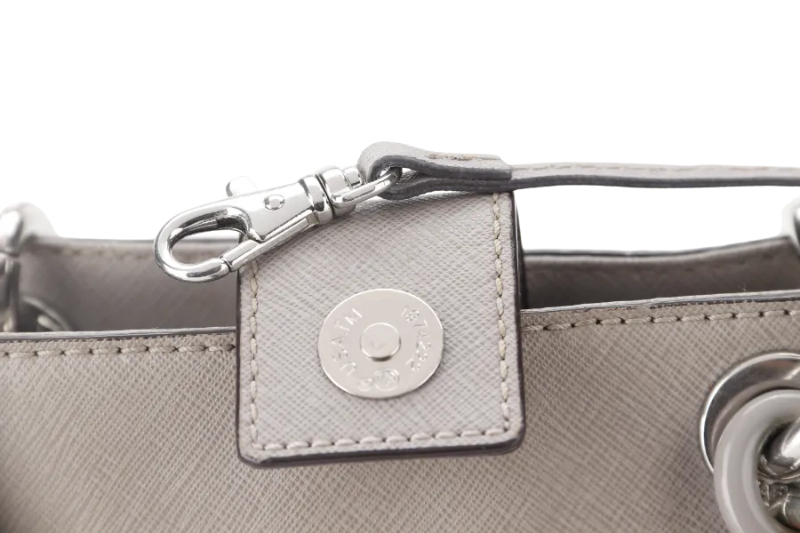 MICHAEL KORS SHOULDER BAG (AP-1507 30S5SCYS1L)GREY LEATHER WITH DUST COVER (NO LONG STRAP)