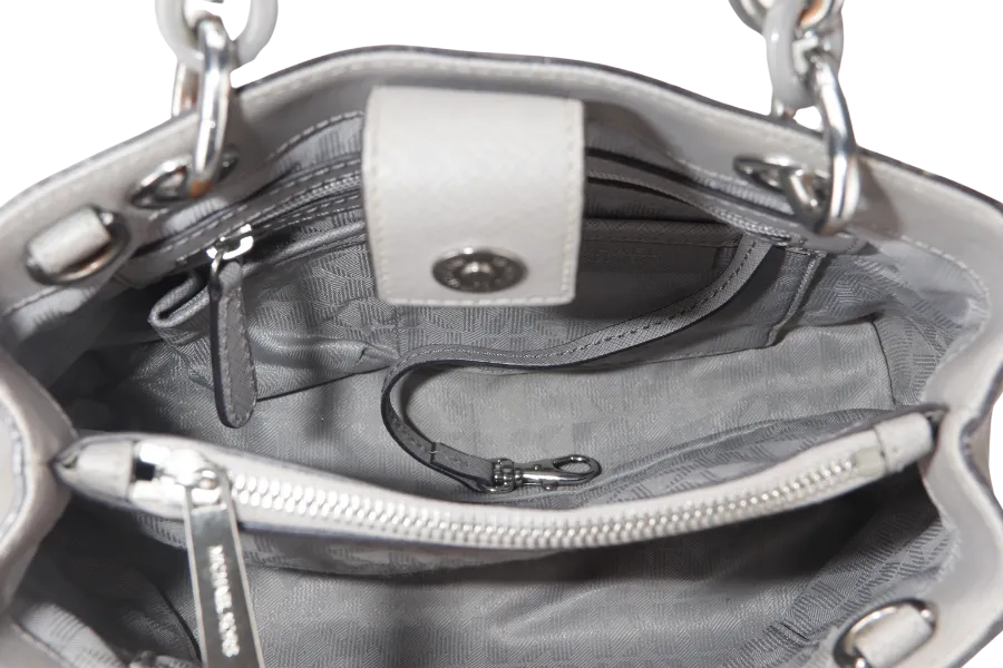MICHAEL KORS SHOULDER BAG (AP-1507 30S5SCYS1L)GREY LEATHER WITH DUST COVER (NO LONG STRAP)