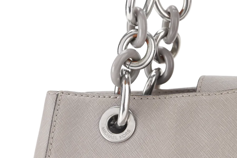 MICHAEL KORS SHOULDER BAG (AP-1507 30S5SCYS1L)GREY LEATHER WITH DUST COVER (NO LONG STRAP)