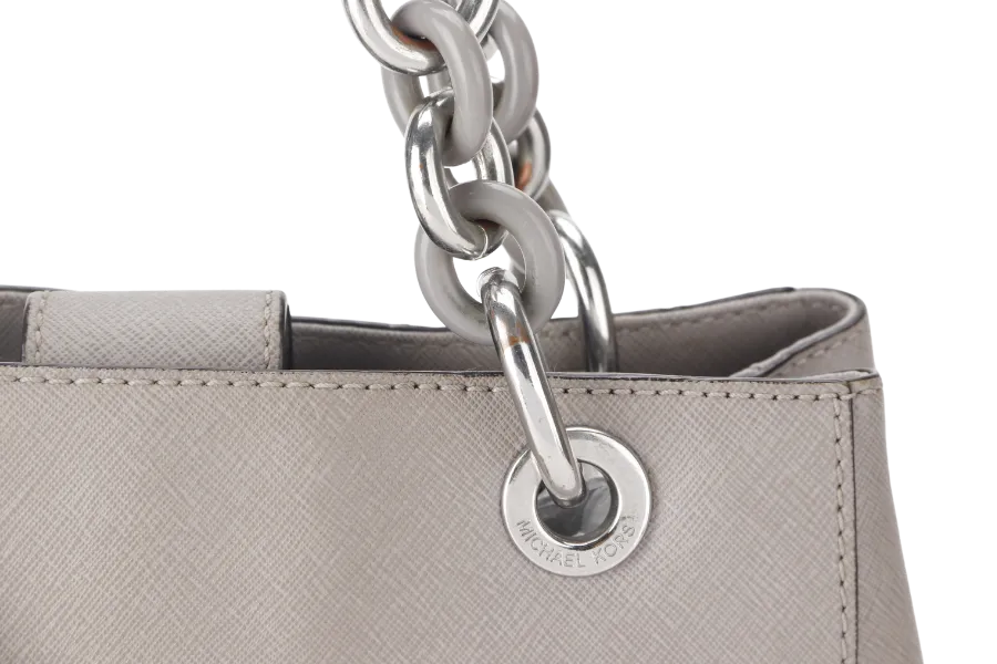 MICHAEL KORS SHOULDER BAG (AP-1507 30S5SCYS1L)GREY LEATHER WITH DUST COVER (NO LONG STRAP)