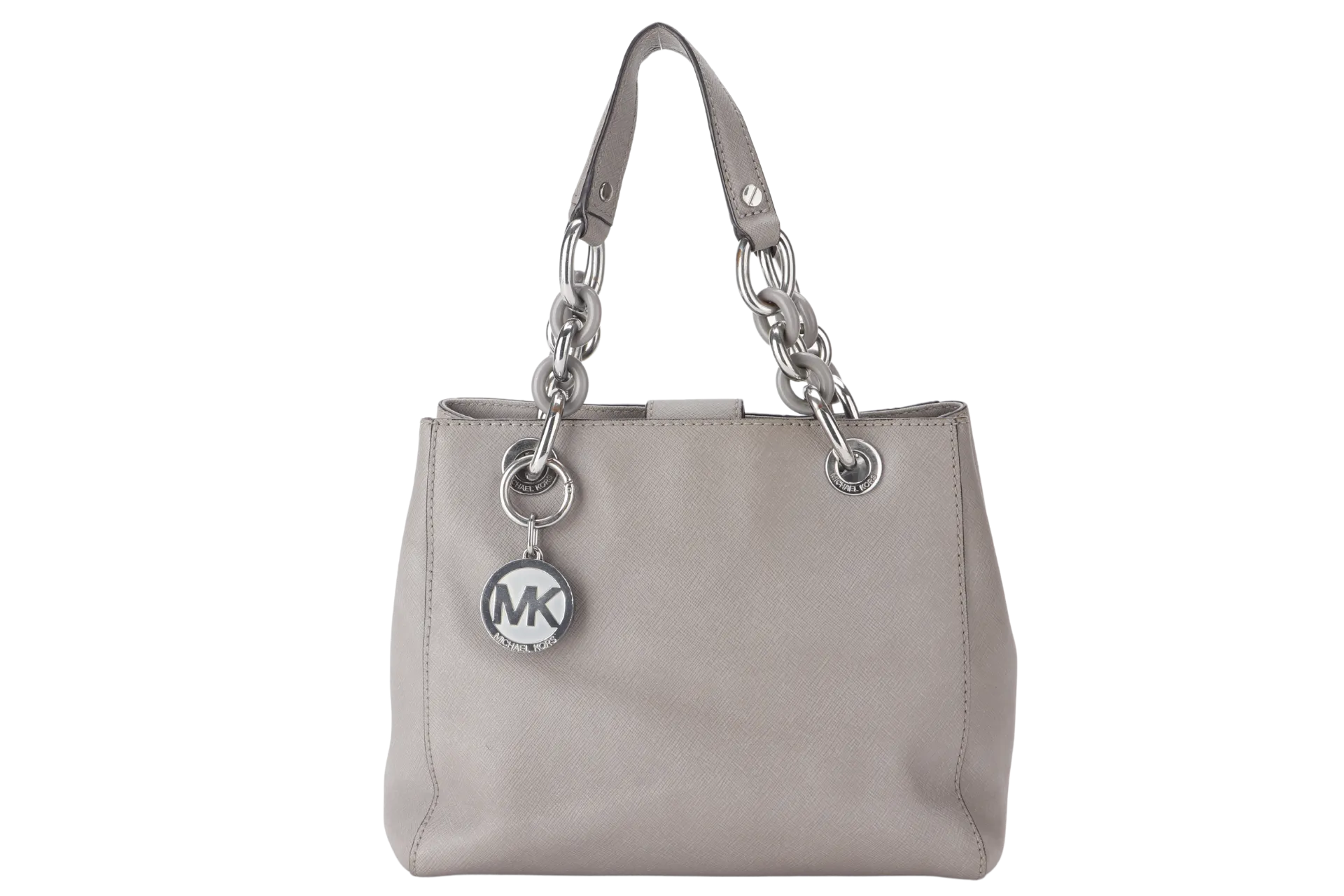MICHAEL KORS SHOULDER BAG (AP-1507 30S5SCYS1L)GREY LEATHER WITH DUST COVER (NO LONG STRAP)