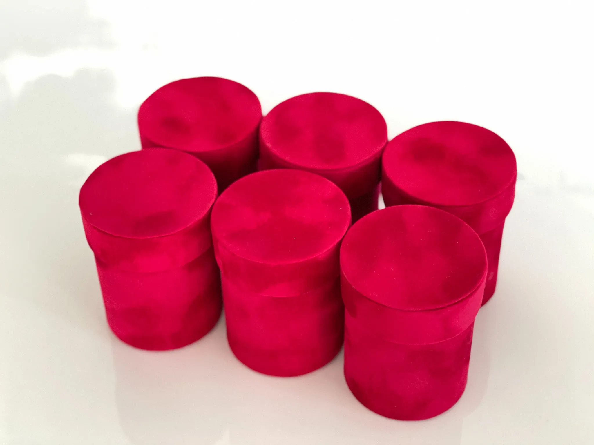 Mini Velvet flower box for single Flower (with plastic liner)