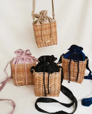 Mini Whicker bucket bag