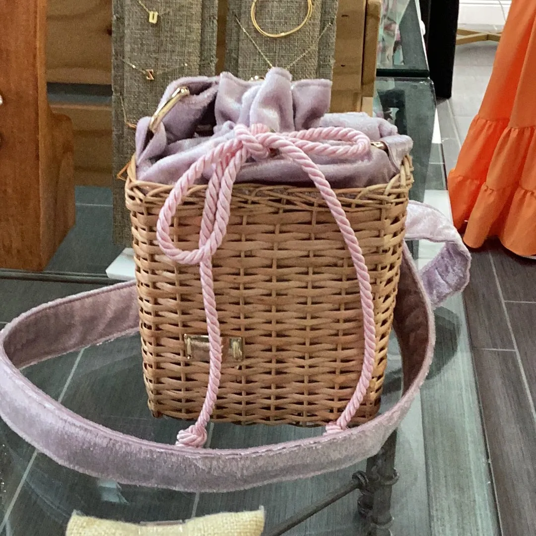 Mini Whicker bucket bag